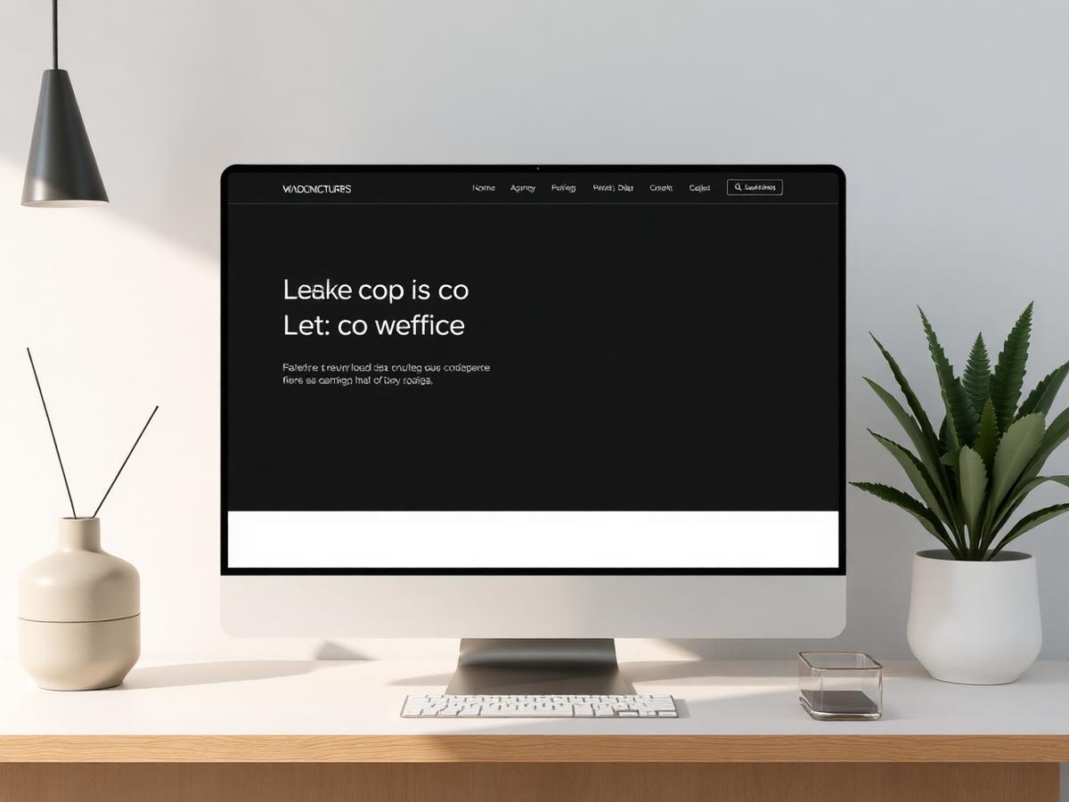 Landscaping website design by Landmark Web, homepage view.